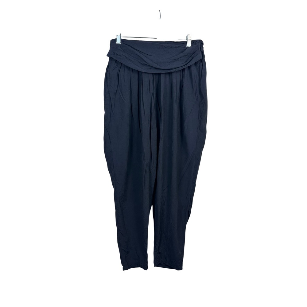 Faust Harem Pants Women Unique Navy Blue Very Good Viscose Made in France 3116